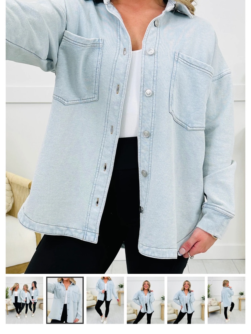 Moco Boutique Go Everywhere Jacket in Light Denim